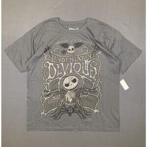 Nightmare Before Christmas Department Of Nightmares Shirt Tim Burton Disney 2XL